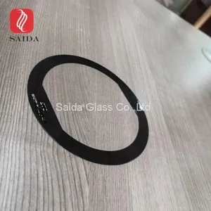 High Quality Round 0.55mm Tempered Glass With Silk Screen Printed for TFT LCD Display Panel thumbnail-5