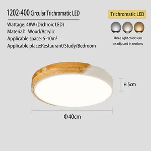 Solid Wood Modern Atmosphere Ceiling Lamp thumbnail-1