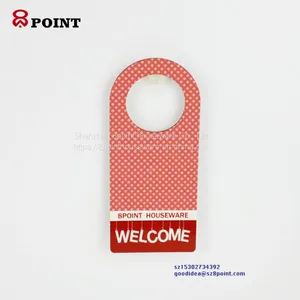 Hardboard MDF Knock Reminder Hanging Tags Restaurant Door Display Hanger thumbnail-3