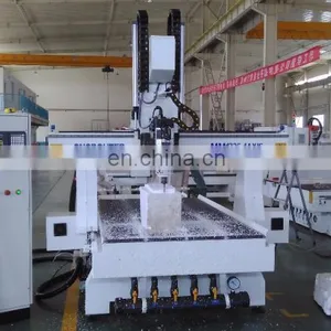 Marble Granite Stone Sculpture Wood Carving 4 Axis Cnc Cutting Router/3d Cnc Wood Carving Router thumbnail-5