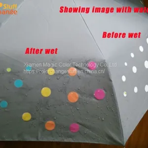 Water Sensitive Color Changing Cloth/Umbrella  (White Change to Colors) thumbnail-1
