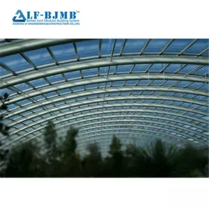 Light Steel Frame Modular Building Glass Dome Skylight Roof Construction Glass Atrium Roof thumbnail-5