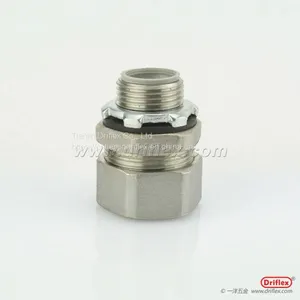 NPT 1 1/4 INCH STAINLESS STEEL 304 STRAIGHT FLEXIBLE CONDUIT CONNECTOR thumbnail-2