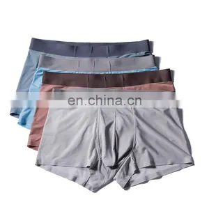 Men's Underwear Boxer Briefs Wider Waistband Nylon Spandex No Ride-up Mid-waist Seamless Underwear Men thumbnail-1