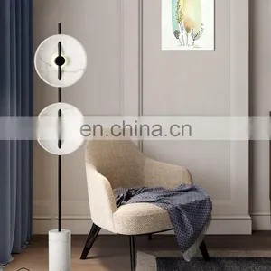 Modern Creative Standing Lighting White Marble Art Floor Lamp For Living Room Hotel thumbnail-5