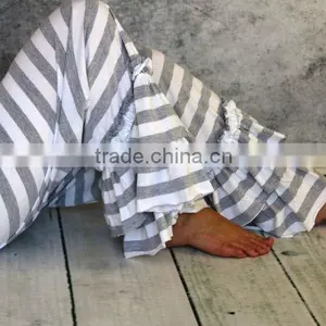 New Collection Popular Willow Stripe Ruffle Pants Teen/Women thumbnail-2