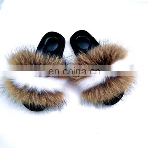 2020 Women Summer Beautiful Design Soft Fur Sandal Shoes thumbnail-4