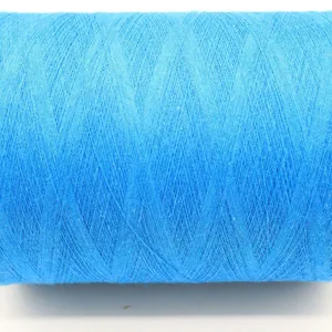 Supply Blue Color 50% Cotton 50% Polyester Ne24s/1 Colored Yarn Recycled Cotton Open-end Spinning Yarn for Denimrn thumbnail-3