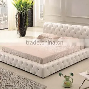 2016 New Bedroom Furniture Water Bed Price,folding+table,white Leather Bed for Christmas Promotion Quality Choice thumbnail-1