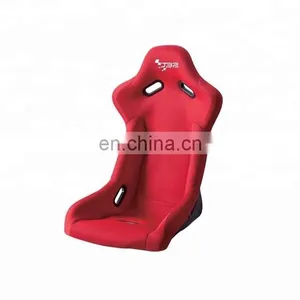 Red Knitted Fabric Bucket Seat for Universal Car Auto Parts Car Racing Fiberglass Seat thumbnail-2