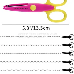 Colorful Paper Edge Scissor Set for Teachers Crafts Scrap Booking Kids Crafting Zig Zag Scissors thumbnail-3