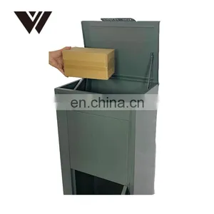 Customized Galvanized Steel Waterproof Vertical Top Access Sheet Metal Package Storage Parcel Letter Delivery Drop Box thumbnail-5