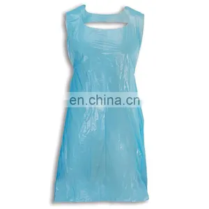 High Quality Waterproof Disposable PE Plastic Hairdresser Salon Cape Apron thumbnail-5