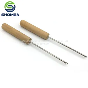 Shomea Customized 304/316 Stainless Steel Gas Charging Needle With Wooden Handle thumbnail-2
