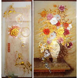 High-Class Decorative Fabric Laminated Glass Art Glass Fabric Wire Glass for Bathroom Living Room thumbnail-1