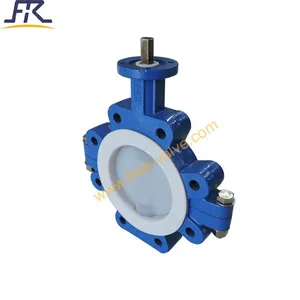 Bare Stem Fluorine Lined Butterfly Valve thumbnail-3