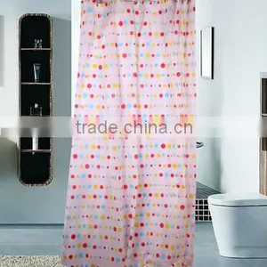PEVA/PVC/Polyester Waterproof Bathroom Curtain the Curtain for the Bath Waterproof Polyester Bathroom Curtain Quality Choice thumbnail-6