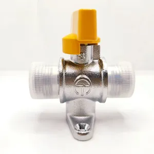 Double Outer Thread Base Ball Valve All Copper Gas Professional Valve Water Heater Switch thumbnail-3