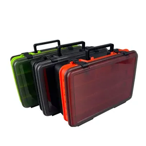 Two Tier Tackle Box for Fishing Tools Large Size Utility Fishing Lure Box Fishing Equipment thumbnail-1