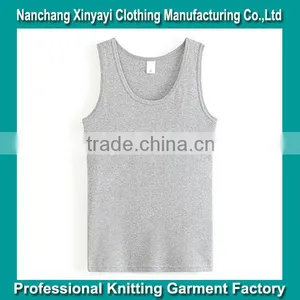 Plain 100% Cotton Tank Top Custom Man's Vest China Supplier thumbnail-1