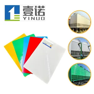 Jakarta Office Building FRP Partition Panel Fire-Retardant Sound Insulation Lightweight Anti-Corrosion Clean Lembaran FRP Panel thumbnail-4