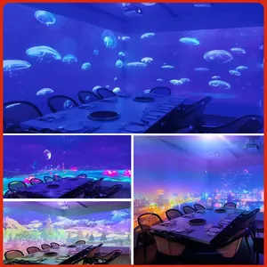 Immersive 5d Restaurant and Banquet Hall, Naked-eye 3d Holographic Exhibition Hall, Bar Wall and Floor, Ktv Interactive Projector thumbnail-4