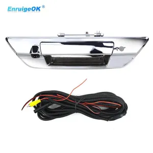 EnruigeOK For Toyota Hilux Revo 2015-2021 Chrome Tailgate Handle Rear View Backup Camera thumbnail-1