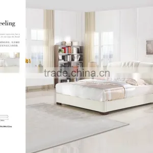 Attractive New Style European Style Luxury Leather Bed (EH-807) thumbnail-1