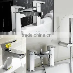 BATHROOM CHROME BASIN SINK MIXER, BATH FILLER MIXER thumbnail-1
