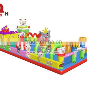 QHIC03 Outdoor Amusement Park Inflatble Children Castle thumbnail-1