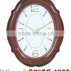 2014 Hot Sale Plastic Material Wooden Clock thumbnail-1