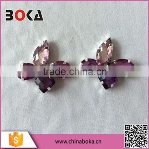 Fancy Bling Bling Fake Crystal Wedding Decoration Rhinestone Buckle thumbnail-1