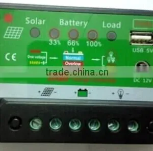 Factory Supplier 12V/24V Solar Charge Controller With USB Output, Pwm Solar Charge Controller Manual, 5A/10A Solar Charger Contr thumbnail-2