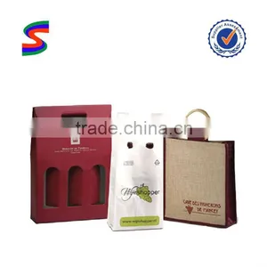 Personalized Wine Paper Bags Two Bottle Wine Carrier Bag thumbnail-1