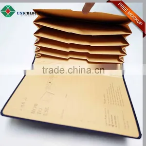 Custom Design Black Cardboard Folding Pocket File Folder thumbnail-5