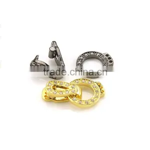 CZ6625 High Quality Mirco cz Pave Clasps for Jewelry thumbnail-1
