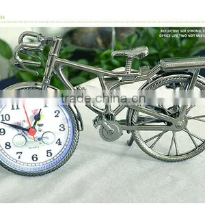(hot) 2016 Wholesale Bedroom Decoration Bicycle Desk Clock, Custom Digital Clock, Time Table Alarm Clock, thumbnail-1