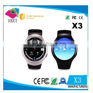 2016 X3 Sim Card Smart Watch 3g Round Smart Watch MTK 6572 Smart Watch Sim thumbnail-1