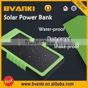New Products Portable 8000mAh Solar Power Bank External Battery Mobile Charger For IPhone HTC thumbnail-1