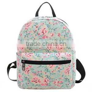 High School Students Backpack Canvas Printing Girls Shoulder Bag Manufacture thumbnail-4
