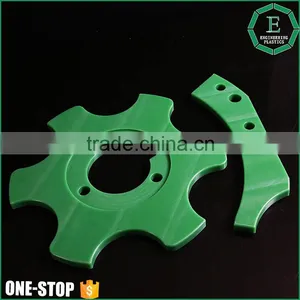 Customized Shape Green HD300 PE-UHMW Cnc Machined Plastic Sheet Parts thumbnail-3