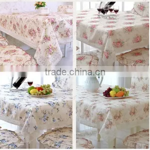 High Quality and Low Price Flower Printed Table Cloth thumbnail-1