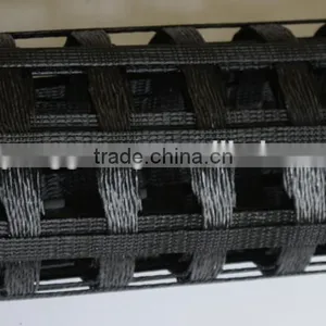 Warp Knitting Polyester Uniaxial Geogrid Retaining Wall Systems for Reinforcement thumbnail-1