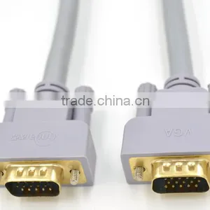 1M 3M 15 Pin 3+6 VGA Cable Male to Male High Quality for Computer Monitor thumbnail-4