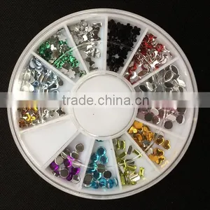 Colorful and Come in a Wide Variety and Assorted Colors Flat Back Facet Rhinestones Wheels 3D Nail Art Decorations thumbnail-1
