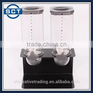 Plastic and Metal Double Cereal Dispenser thumbnail-2