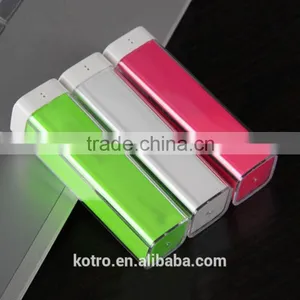 Promotional Gift 2600mAh Lipstick Colorful Pink Black Mini OEM Power Bank thumbnail-2