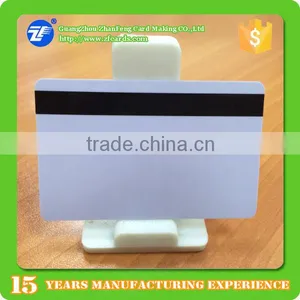 Blank 2 Track Pvc Card for Thermal Printing HDP5000 thumbnail-1