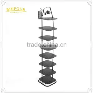 Vintage French Country Style Metal Black Shoe Rack thumbnail-3