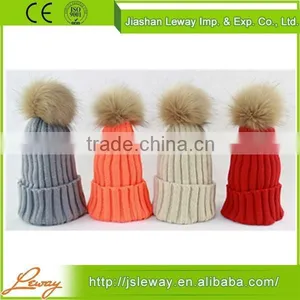 China Wholesale High Quality Knit Beanie With Ball thumbnail-2
